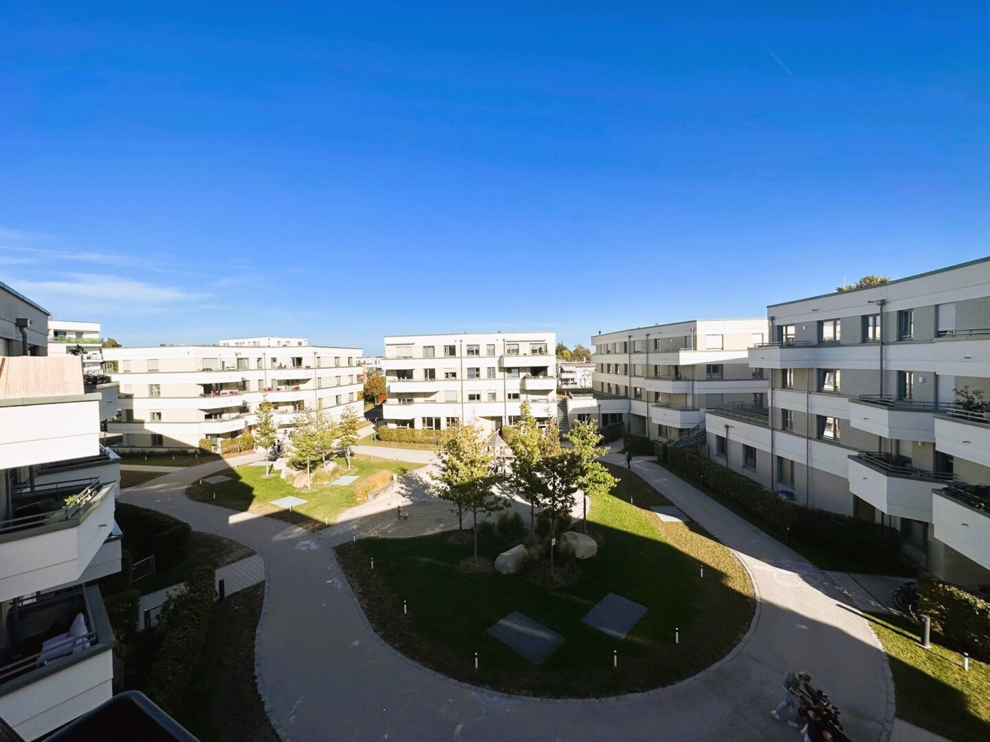 Ausblick vom Balkon