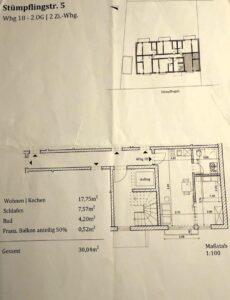 Grundriß Wohnung