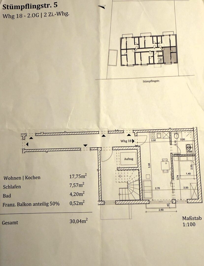 Grundriß Wohnung